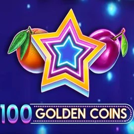 100 Golden Coins slot logo by Amusnet Interactive at RoyalsTiger Casino