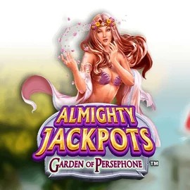 Almighty Jackpots: Garden of Persephone online game logo by Novomatic on royalstiger.eu.com