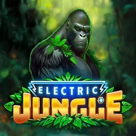 Electric Jungle slot logo by Atomic Slot Lab at RoyalsTiger Casino