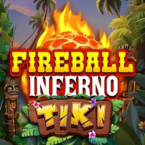 Fireball Inferno Tiki by NetEnt, showcased at royalstiger.eu.com – game logo