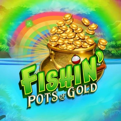 Fishin Pots Of Gold online game logo by Gameburger Studios on royalstiger.eu.com