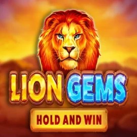 Lion Gems Hold and Win logo by Playson at RoyalsTiger Casino