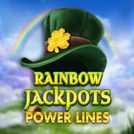 Rainbow Jackpots Power Lines slot logo by Red Tiger Gaming at RoyalsTiger Casino