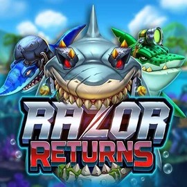 Razor Returns online game logo by Push Gaming on royalstiger.eu.com