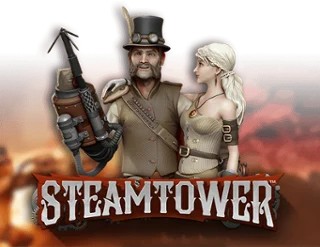 Official Slots logo: Steam Tower Slot by NetEnt at RoyalsTiger Casino