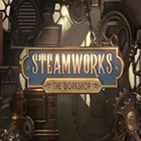 Official Slots logo: Steamworks The Workshop by Peter & Sons at RoyalsTiger Casino